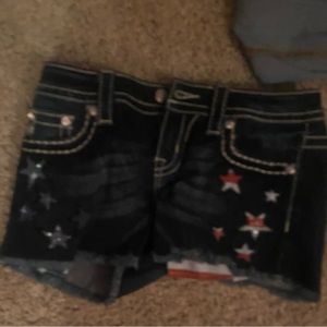 Patriotic Miss Me denim shorts
